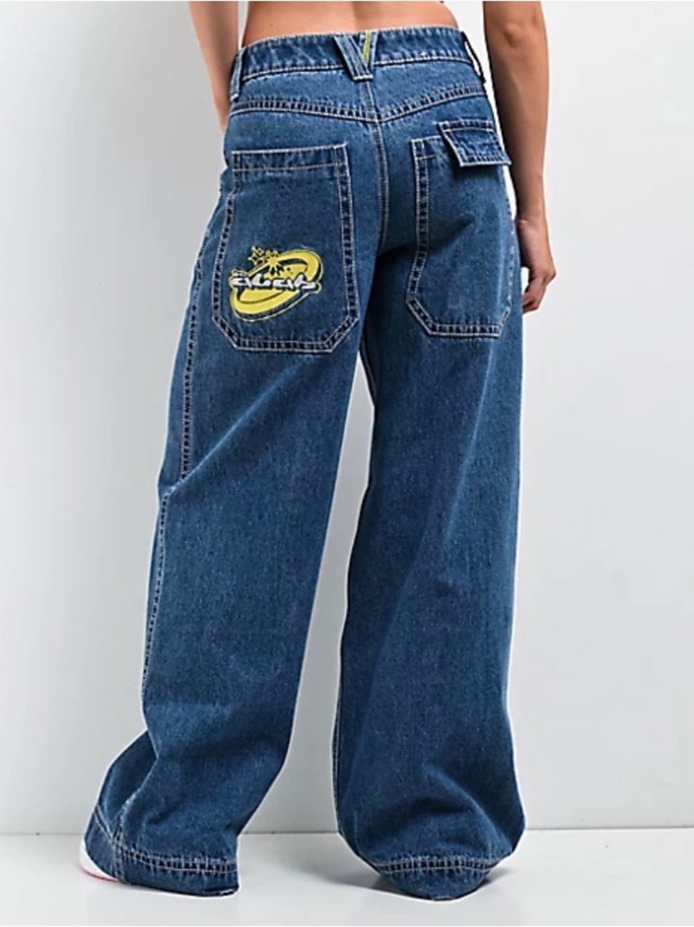 Zumiez A.LAB Rave Ultra Baggy Jeans Size 4 26" Analog 12" Leg Opening Y2K Skater